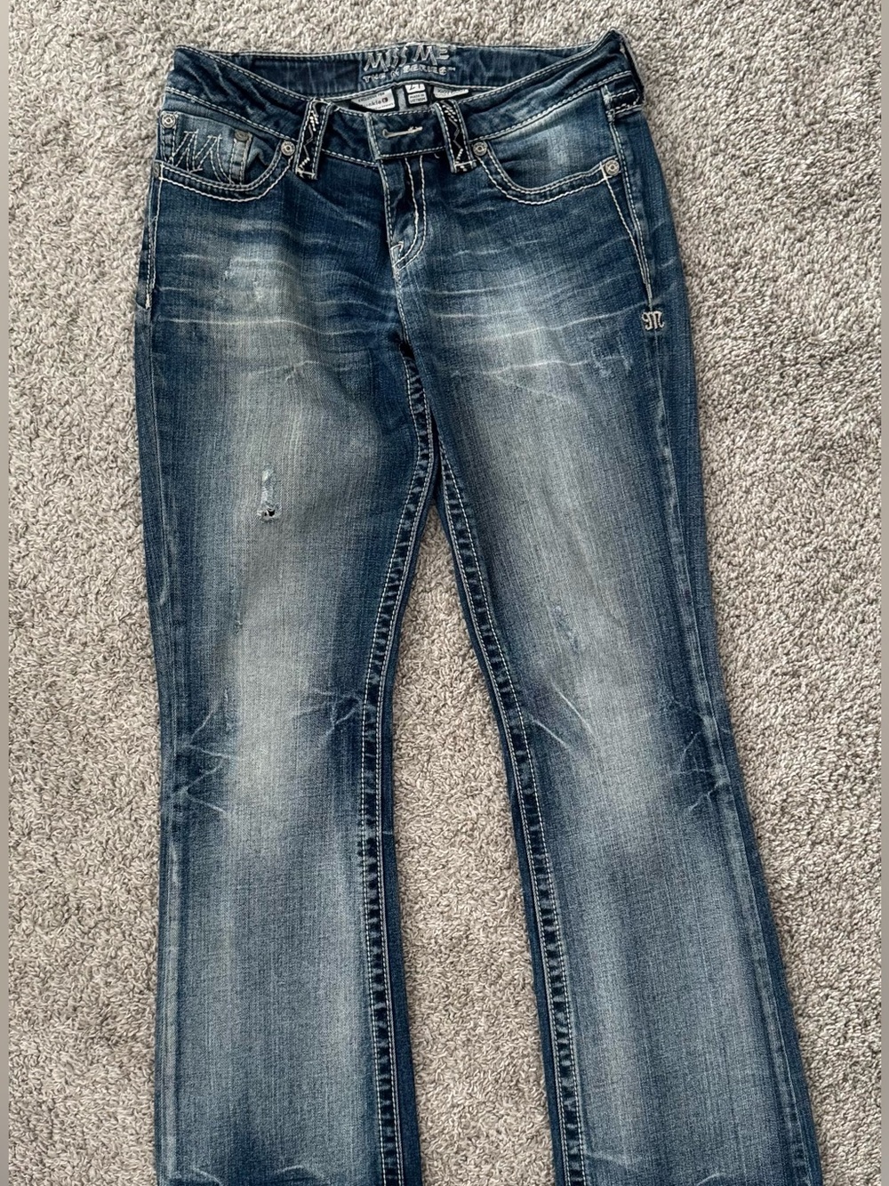Miss Me Easy Boot Cut Jeans size 27 inseam 28 1/2